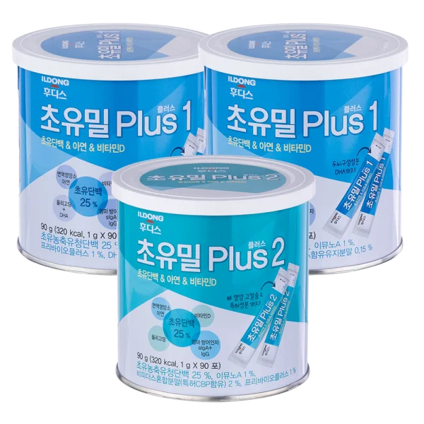 Combo 2 Sữa non Ildong số 1 90g (0-1 tuổi) và 1 Sữa non Ildong số 2 90g (1-9 tuổi)