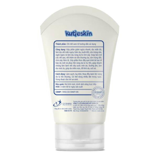 Kem bôi dịu da cho bé Kutieskin 30g + Kem bôi dưỡng ẩm cho bé  Kutieskin 5g