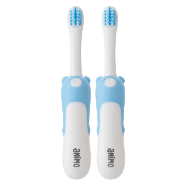 Combo 2 Bàn chải đầu mềm cho bé Animo (xanh, RKX4024)