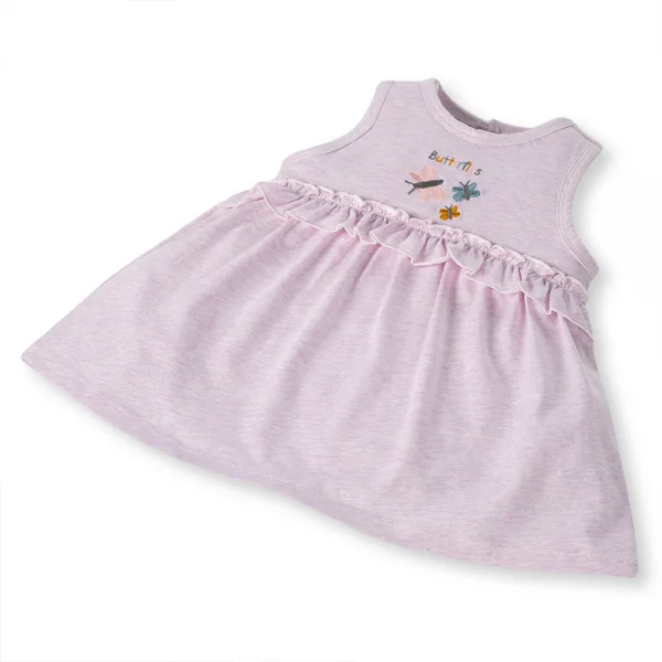 Bodysuit bé gái Hoa và Bướm Animo VD1223057 (0-12M,Hồng tím)