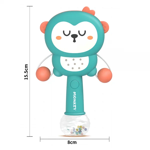 Trống lắc khỉ con có nhạc đèn YN556665 C402