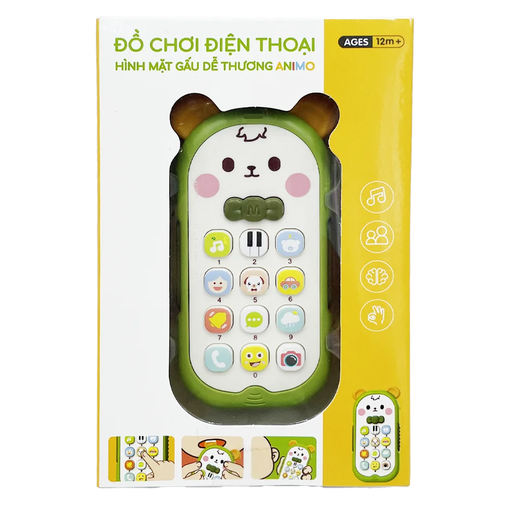 Đồ chơi điện thoại hình mặt gấu dễ thương Animo YN540351 C401