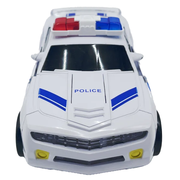 Đồ chơi xe cảnh sát biến hình robot có nhạc đèn YN213994 C401 (Trắng)