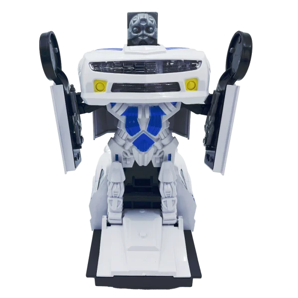 Đồ chơi xe cảnh sát biến hình robot có nhạc đèn YN213994 C401 (Trắng)