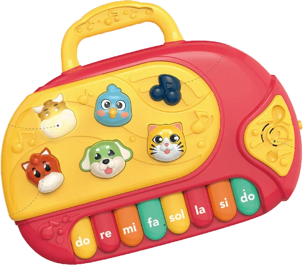 Đồ chơi học đàn piano, phát nhạc và tiếng động vật ngộ nghĩnh RFD574655 C401 (Đỏ)