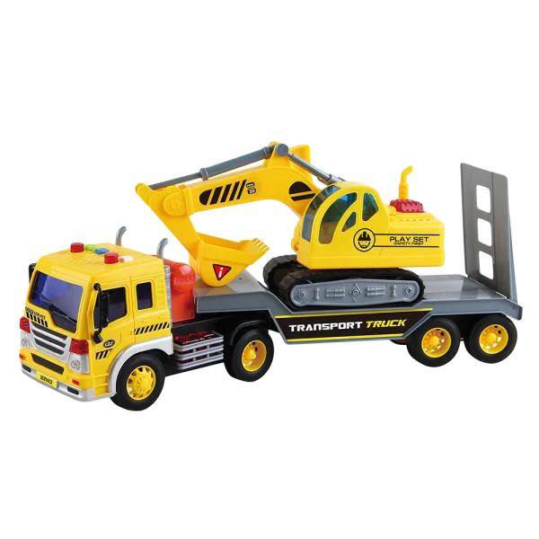 Xe cứu hộ chạy trớn chở xe cẩu có âm thanh và đèn RFD238283 C401 (Vàng)