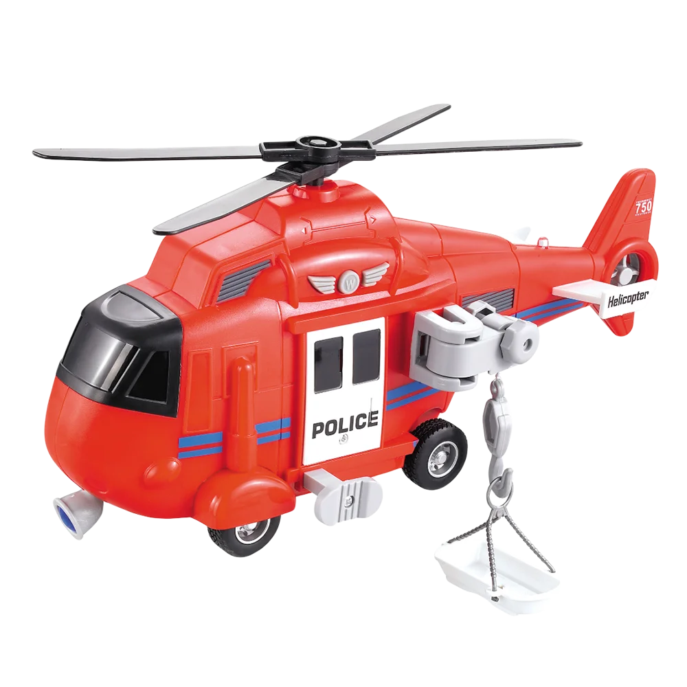 Máy bay trực thăng chạy trớn có âm thanh và đèn RFD238277 C401 (Đỏ)