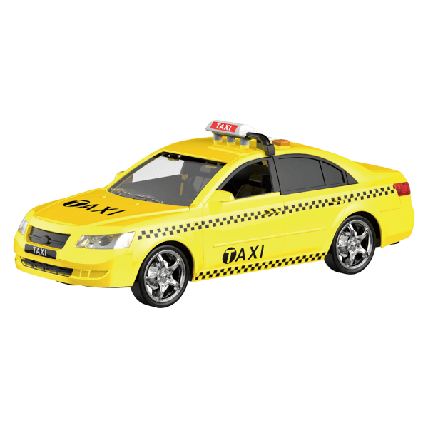 Xe taxi chạy trớn có âm thanh và đèn RFD201514 C401 (Vàng)