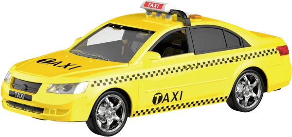 Xe taxi chạy trớn có âm thanh và đèn RFD201514 C401 (Vàng)
