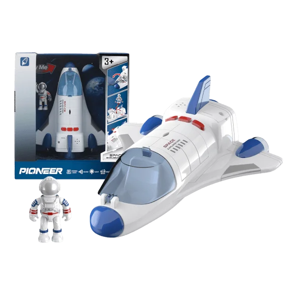 Mô hình tàu vũ trụ và phi hành gia có âm thanh và đèn RFD514528 C401 (Trắng)
