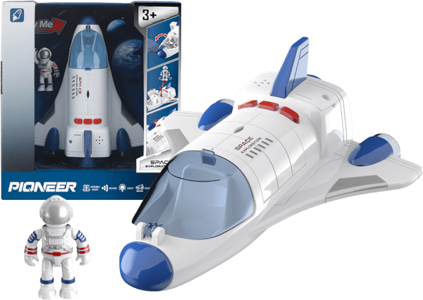 Mô hình tàu vũ trụ và phi hành gia có âm thanh và đèn RFD514528 C401 (Trắng)