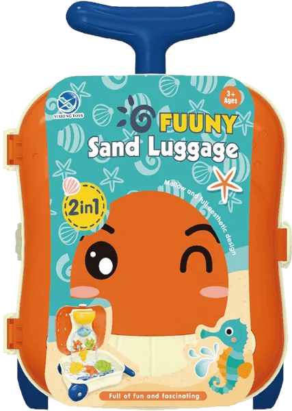 Vali đồ chơi đi biển hình mặt cười và dụng cụ 8pcs RFD465964 C402