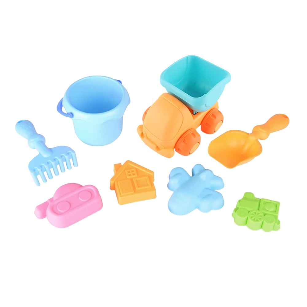 Bộ đồ chơi đi biển gồm xe, xô nước và dụng cụ 8pcs RFD199889 C402