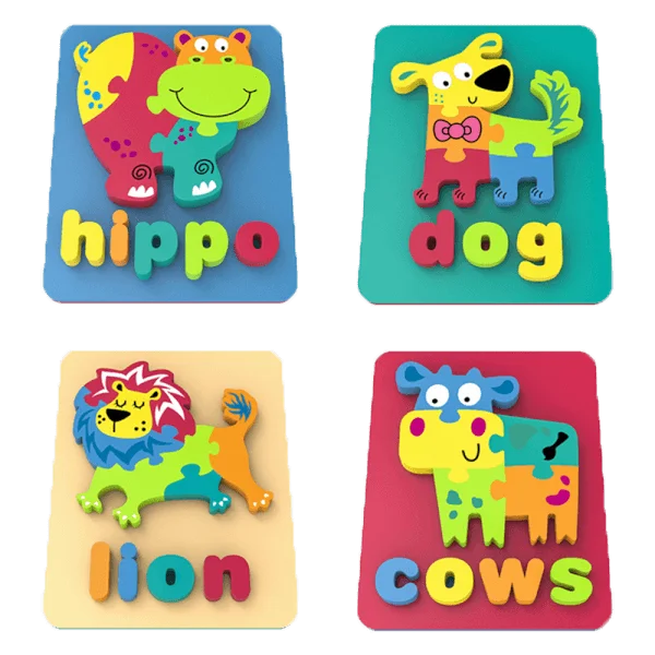 Miếng ghép xốp động vật đa màu sắc giáo dục sớm cho bé RFD574708 C402 (Màu ngẫu nhiên)