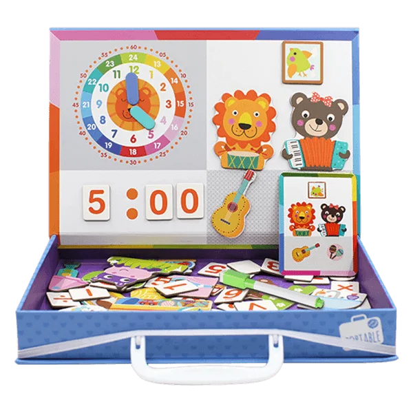 Hộp ghép hình cao cấp chủ đề hoạt động trong ngày kèm thẻ hình và bảng vẽ RFD574540 C402