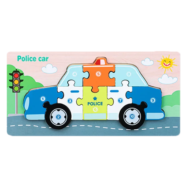 Miếng ghép gỗ nhiều màu sắc giáo dục sớm cho bé RFD581504 C402 (Màu ngẫu nhiên)