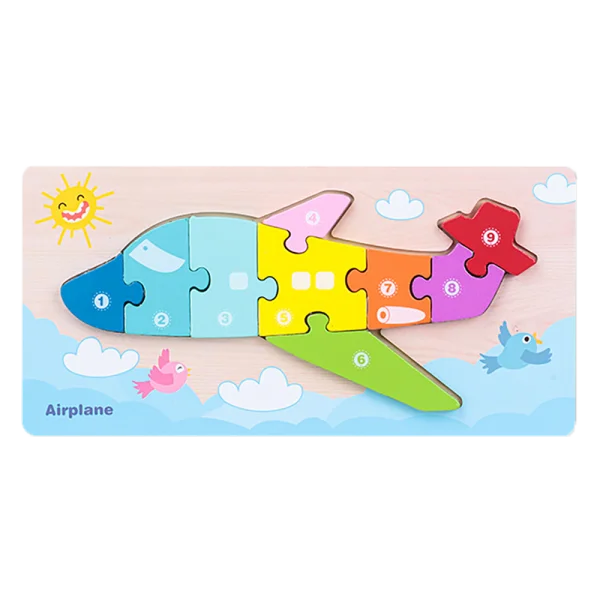 Miếng ghép gỗ nhiều màu sắc giáo dục sớm cho bé RFD581504 C402 (Màu ngẫu nhiên)