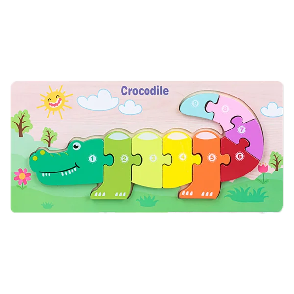 Miếng ghép gỗ nhiều màu sắc giáo dục sớm cho bé RFD581504 C402 (Màu ngẫu nhiên)