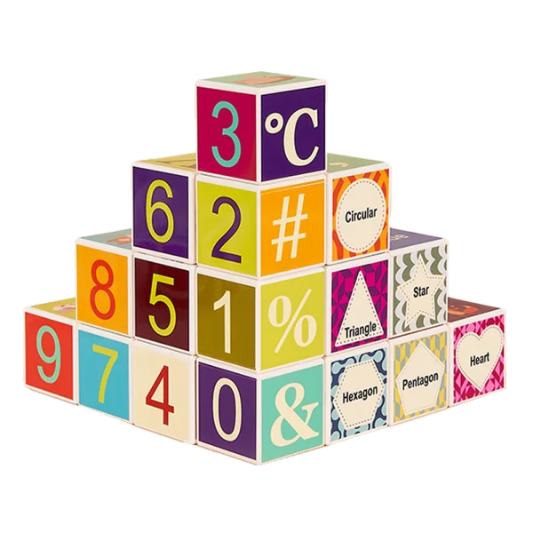 Bộ khối vuông học tập đa chủ đề 24pcs HW23162004 C402