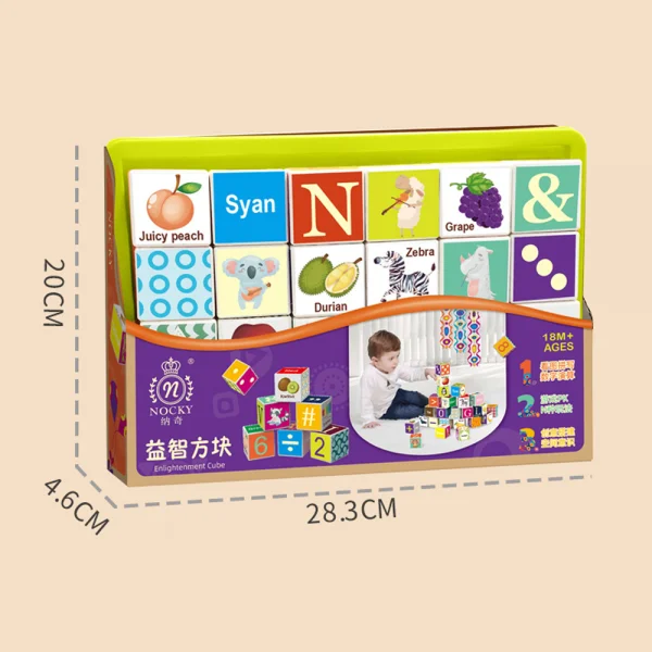 Bộ khối vuông học tập đa chủ đề 24pcs HW23162004 C402