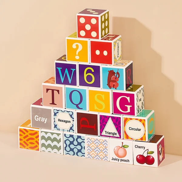 Bộ khối vuông học tập đa chủ đề 24pcs HW23162004 C402