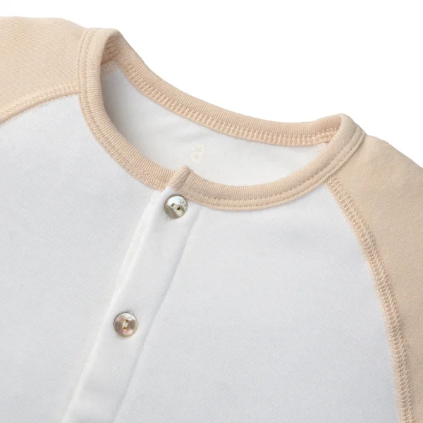 Set 2 Bộ kháng khuẩn Modal ngắn Cầu vồng Animo VD1023001 (0-24M,Beige)