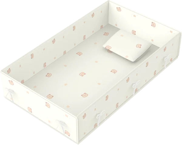 Bộ quây nệm gối dùng cho cũi gỗ C3 Autoru MBC3-CMS (trắng)