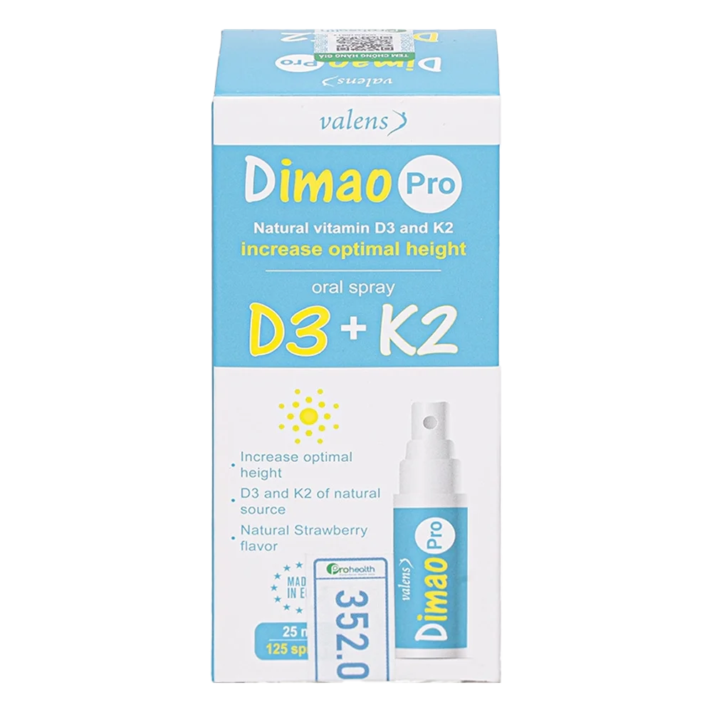 Thực phẩm bảo vệ sức khỏe Dimao Pro Oral Spray D3 K2