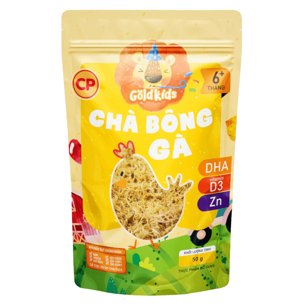 Combo 2 Chà bông gà Goldkids 50gr