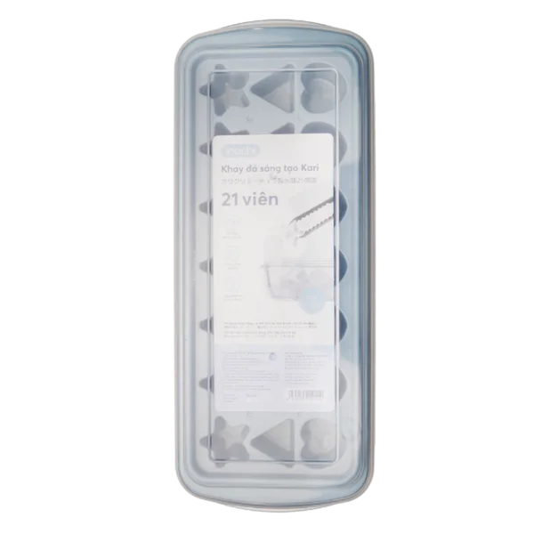 Khay đá sáng tạo Kari 21 viên (INC, có nắp )