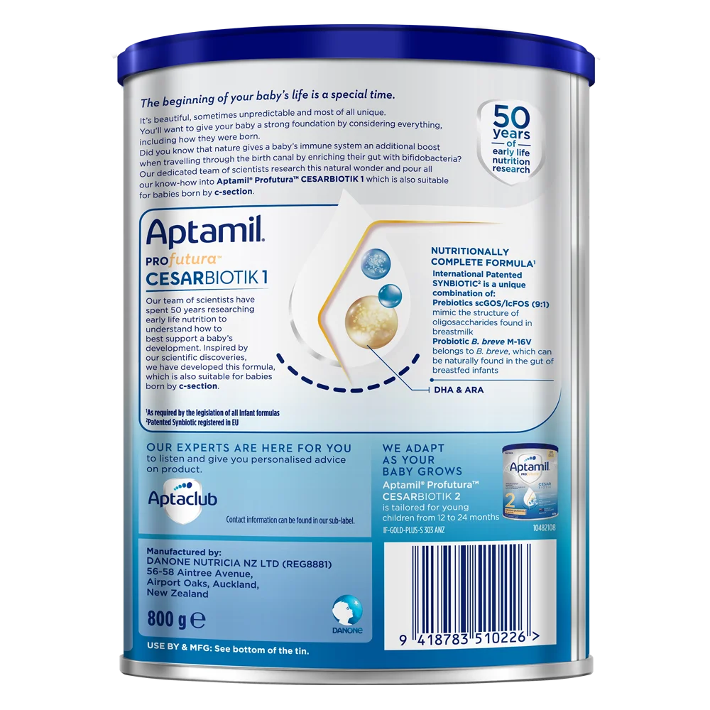 Aptamil Profutura Cesarbiotik 1 800g (0-12 tháng)