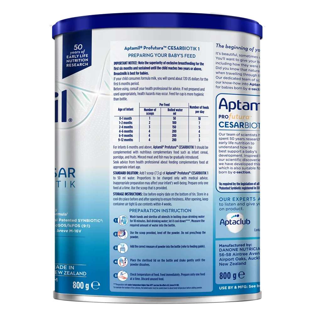 Aptamil Profutura Cesarbiotik 1 800g (0-12 tháng)