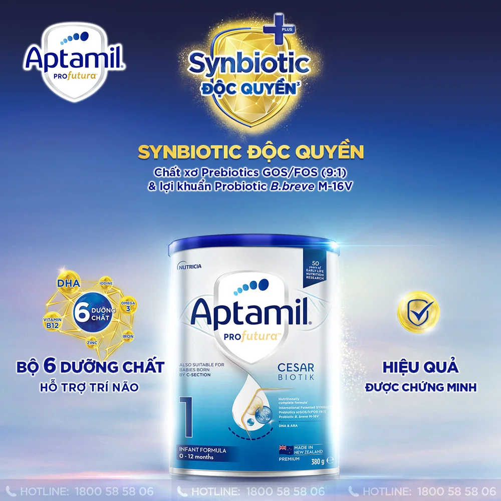 Aptamil Profutura Cesarbiotik 1 380g (0-12 tháng)