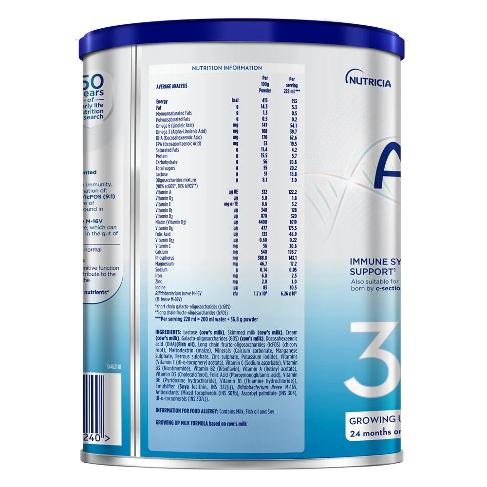 Combo 2 sữa Aptamil Profutura KID Cesarbiotik 3 800g (Từ 2 tuổi)