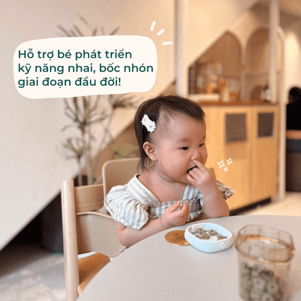 Combo 2 Bánh Puffs Gạo Lứt Hữu Cơ Little Blossom Vị Táo Và Bông Cải Xanh 40g