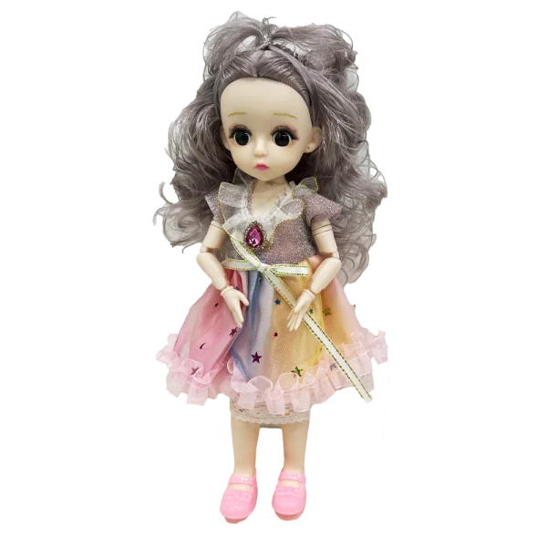 Búp bê công chúa cầu vồng kèm phụ kiện tóc CY598473 C402