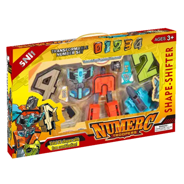 Bộ lắp ráp biển hình robot, phương tiện giao thông, chữ số 3in1 CY588251 C402