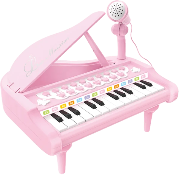 Đàn piano cao cấp đa chức năng kèm micro CY134588 C402 (Hồng)