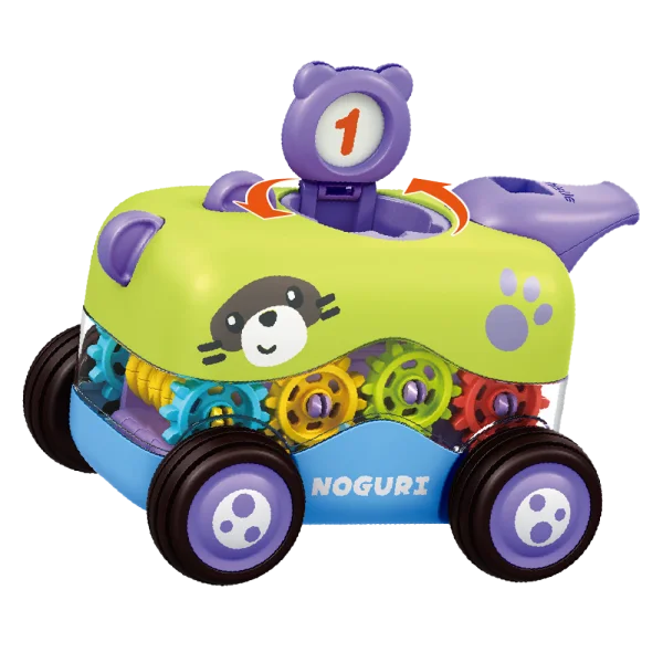 Bộ 2 xe ô tô chaỵ trớn bánh răng ngộ nghĩnh kèm còi CY529555 C401