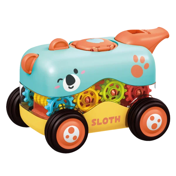 Bộ 2 xe ô tô chaỵ trớn bánh răng ngộ nghĩnh kèm còi CY529555 C401