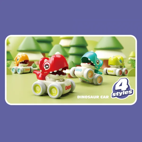 Bộ 2 xe ô tô khủng long chạy đà siêu ngầu có còi xe CY522513 C401