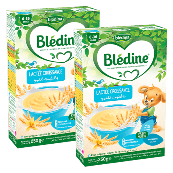 Combo 2 Bột ăn dặm Bledina vị sữa 250g (cho bé từ 6 tháng tuổi)