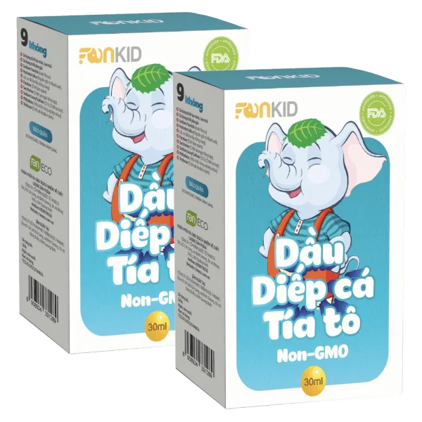 Combo 2 Dầu diếp cá tía tô Fankid (30ml)