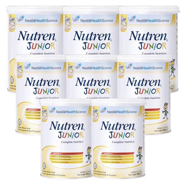 Combo 8 Thực phẩm dinh dưỡng y học Nutren JUNIOR 400g (1-10 tuổi)