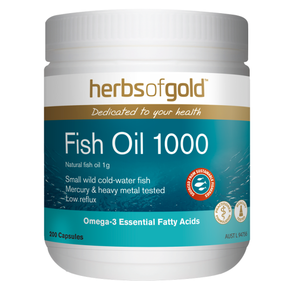 Thực phẩm bảo vệ sức khoẻ Herbs of Gold Fish Oil 1000 giá tốt