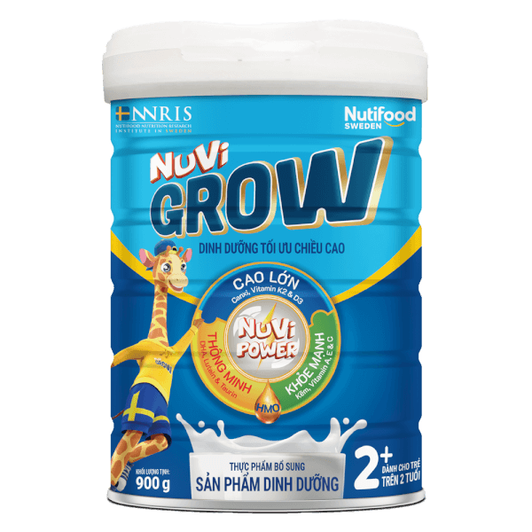 Sữa Nuvi Grow 2+ 900g (Trên 2 tuổi)