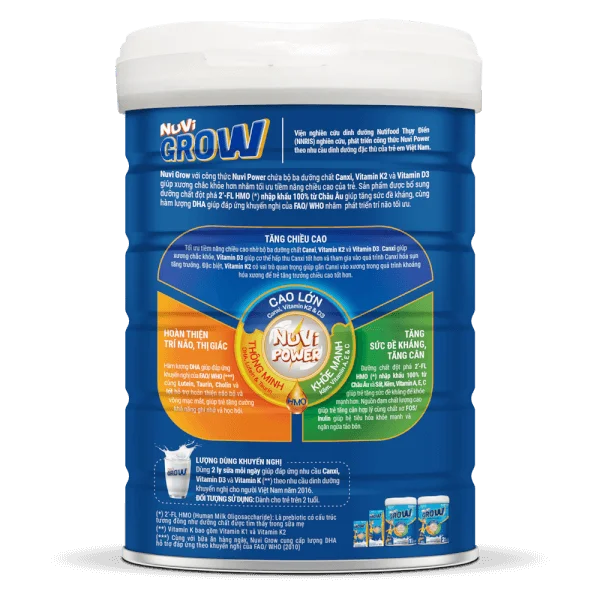 Combo 2 TPBS SPDD Nuvi Grow 2 Lon 900g