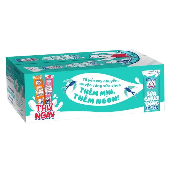 Thực phẩm bổ sung Sữa chua uống Nestle Gấu, thùng 28 gói 75ml
