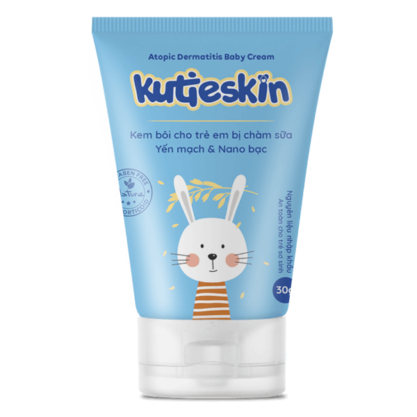 Kem chàm sữa Kutieskin 30g + Kem dưỡng ẩm mềm da cho bé Kutieskin 5g