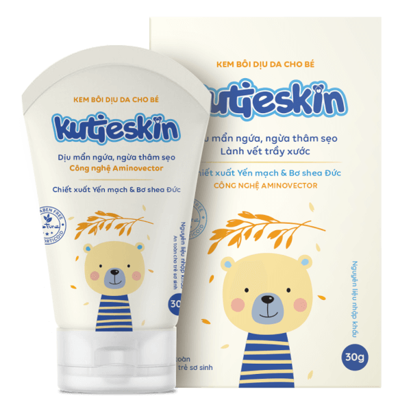 Kem bôi dịu da cho bé Kutieskin 30g + Kem bôi dịu da cho bé Kutieskin 5g